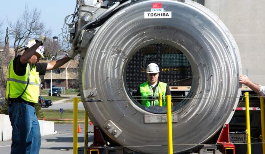 Special Delivery: 7-Ton MRI to Aid Groundbreaking Research at UB Image